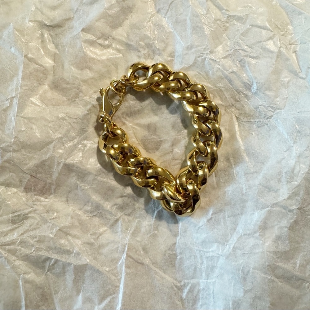 Vintage OTC-Italy 18k gep-bz chain link bracelet clasp closure